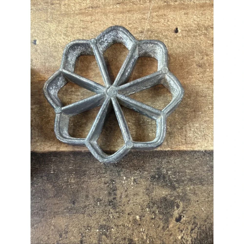 Scandinavian Rosette & Timbale Iron Pastry Mold Set 7 Pieces Total Vintage *Read